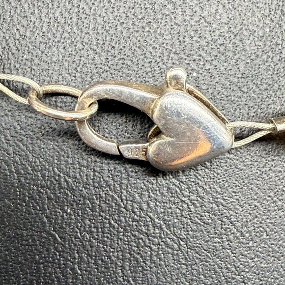 925 Sterling Silver Multicolor Rainbow Faceted Beaded Necklace Bohemian - Picture 5 of 5